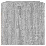 vidaXL Dulap de perete cu uși din sticlă, gri sonoma, 68,5x37x35 cm vidaXL Dulap de perete cu uși din sticlă, gri sonoma, 68,5x37x35 cm