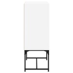vidaXL Dulap lateral cu uși din sticlă, alb, 69x37x100 cm vidaXL Dulap lateral cu uși din sticlă, alb, 69x37x100 cm