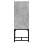 vidaXL Dulap lateral cu uşă din sticlă, gri beton, 35x37x100 cm vidaXL Dulap lateral cu uşă din sticlă, gri beton, 35x37x100 cm