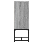 vidaXL Dulap lateral cu uşă din sticlă, gri sonoma, 35x37x100 cm