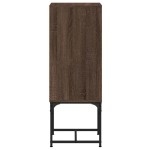vidaXL Dulap lateral cu uşă din sticlă, stejar maro, 35x37x100 cm vidaXL Dulap lateral cu uşă din sticlă, stejar maro, 35x37x100 cm