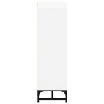 vidaXL Dulap cu uși din sticlă, alb, 35x37x120 cm vidaXL Dulap cu uși din sticlă, alb, 35x37x120 cm
