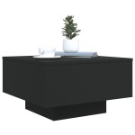 vidaXL Măsuță de cafea cu lumini LED, negru, 55x55x31 cm vidaXL Măsuță de cafea cu lumini LED, negru, 55x55x31 cm