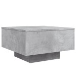 vidaXL Măsuță de cafea cu lumini LED, gri beton, 55x55x31 cm vidaXL Măsuță de cafea cu lumini LED, gri beton, 55x55x31 cm
