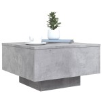 vidaXL Măsuță de cafea cu lumini LED, gri beton, 55x55x31 cm vidaXL Măsuță de cafea cu lumini LED, gri beton, 55x55x31 cm