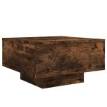 vidaXL Măsuță de cafea cu lumini LED, stejar fumuriu, 55x55x31 cm vidaXL Măsuță de cafea cu lumini LED, stejar fumuriu, 55x55x31 cm