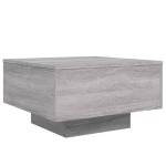 vidaXL Măsuță de cafea cu lumini LED, gri sonoma, 55x55x31 cm vidaXL Măsuță de cafea cu lumini LED, gri sonoma, 55x55x31 cm