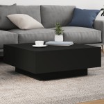 vidaXL Măsuță de cafea, negru, 80x80x31 cm ,PAL vidaXL Măsuță de cafea, negru, 80x80x31 cm ,PAL