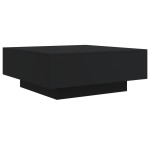 vidaXL Măsuță de cafea cu lumini LED, negru, 80x80x31 cm vidaXL Măsuță de cafea cu lumini LED, negru, 80x80x31 cm