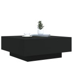 vidaXL Măsuță de cafea cu lumini LED, negru, 80x80x31 cm vidaXL Măsuță de cafea cu lumini LED, negru, 80x80x31 cm