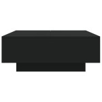 vidaXL Măsuță de cafea cu lumini LED, negru, 80x80x31 cm vidaXL Măsuță de cafea cu lumini LED, negru, 80x80x31 cm