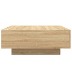 vidaXL Măsuță de cafea cu lumini LED, stejar sonoma, 80x80x31 cm vidaXL Măsuță de cafea cu lumini LED, stejar sonoma, 80x80x31 cm