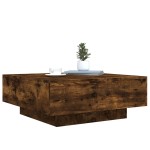 vidaXL Măsuță de cafea cu lumini LED, stejar fumuriu, 80x80x31 cm vidaXL Măsuță de cafea cu lumini LED, stejar fumuriu, 80x80x31 cm