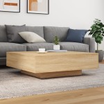 vidaXL Măsuță de cafea, stejar sonoma, 100x100x31 cm, lemn prelucrat vidaXL Măsuță de cafea, stejar sonoma, 100x100x31 cm, lemn prelucrat