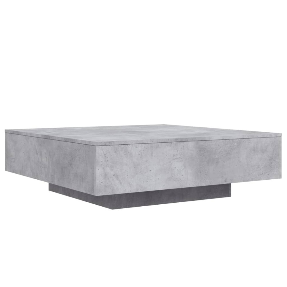 vidaXL Măsuță de cafea, gri beton, 100x100x31 cm, lemn prelucrat