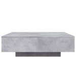 vidaXL Măsuță de cafea, gri beton, 100x100x31 cm, lemn prelucrat vidaXL Măsuță de cafea, gri beton, 100x100x31 cm, lemn prelucrat