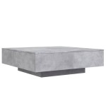 vidaXL Măsuță de cafea, gri beton, 100x100x31 cm, lemn prelucrat vidaXL Măsuță de cafea, gri beton, 100x100x31 cm, lemn prelucrat