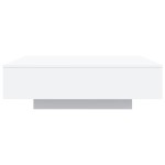 vidaXL Măsuță de cafea cu lumini LED, alb, 100x100x31 cm vidaXL Măsuță de cafea cu lumini LED, alb, 100x100x31 cm