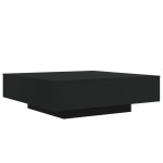 vidaXL Măsuță de cafea cu lumini LED, negru, 100x100x31 cm vidaXL Măsuță de cafea cu lumini LED, negru, 100x100x31 cm