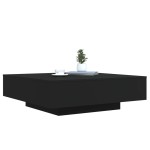 vidaXL Măsuță de cafea cu lumini LED, negru, 100x100x31 cm vidaXL Măsuță de cafea cu lumini LED, negru, 100x100x31 cm