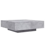 vidaXL Măsuță de cafea cu lumini LED, gri beton, 100x100x31 cm vidaXL Măsuță de cafea cu lumini LED, gri beton, 100x100x31 cm