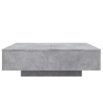 vidaXL Măsuță de cafea cu lumini LED, gri beton, 100x100x31 cm vidaXL Măsuță de cafea cu lumini LED, gri beton, 100x100x31 cm