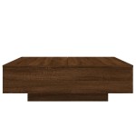 vidaXL Măsuță de cafea cu lumini LED, stejar maro, 100x100x31 cm vidaXL Măsuță de cafea cu lumini LED, stejar maro, 100x100x31 cm