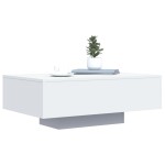 vidaXL Măsuță de cafea cu lumini LED, alb, 85x55x31 cm vidaXL Măsuță de cafea cu lumini LED, alb, 85x55x31 cm