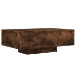 vidaXL Măsuță de cafea cu lumini LED, stejar fumuriu, 85x55x31 cm vidaXL Măsuță de cafea cu lumini LED, stejar fumuriu, 85x55x31 cm