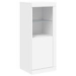 vidaXL Servantă cu lumini LED, alb, 41x37x100 cm
