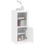 vidaXL Servantă cu lumini LED, alb, 41x37x100 cm