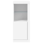 vidaXL Servantă cu lumini LED, alb, 41x37x100 cm