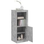 vidaXL Servantă cu lumini LED, gri beton, 41x37x100 cm vidaXL Servantă cu lumini LED, gri beton, 41x37x100 cm