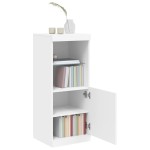 vidaXL Servantă cu lumini LED, alb, 41x37x100 cm