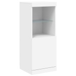 vidaXL Servantă cu lumini LED, alb, 41x37x100 cm