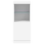 vidaXL Servantă cu lumini LED, alb, 41x37x100 cm