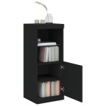 vidaXL Servantă cu lumini LED, negru, 41x37x100 cm vidaXL Servantă cu lumini LED, negru, 41x37x100 cm