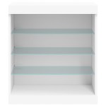 vidaXL Servantă cu lumini LED, alb, 60,5x37x67 cm vidaXL Servantă cu lumini LED, alb, 60,5x37x67 cm