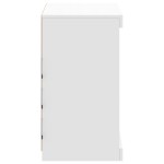 vidaXL Servantă cu lumini LED, alb, 60,5x37x67 cm vidaXL Servantă cu lumini LED, alb, 60,5x37x67 cm