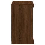 vidaXL Servantă cu lumini LED, stejar maro, 60,5x37x67 cm vidaXL Servantă cu lumini LED, stejar maro, 60,5x37x67 cm