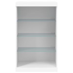 vidaXL Servantă cu lumini LED, alb, 60,5x37x100 cm