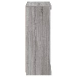 vidaXL Servantă cu lumini LED, gri sonoma, 60,5x37x100 cm vidaXL Servantă cu lumini LED, gri sonoma, 60,5x37x100 cm