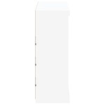 vidaXL Servantă cu lumini LED, alb, 81x37x100 cm vidaXL Servantă cu lumini LED, alb, 81x37x100 cm
