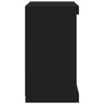 vidaXL Servantă cu lumini LED, negru, 41x37x67 cm vidaXL Servantă cu lumini LED, negru, 41x37x67 cm