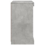 vidaXL Servantă cu lumini LED, gri beton, 41x37x67 cm