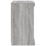 vidaXL Servantă cu lumini LED, gri sonoma, 41x37x67 cm vidaXL Servantă cu lumini LED, gri sonoma, 41x37x67 cm