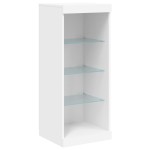 vidaXL Servantă cu lumini LED, alb, 41x37x100 cm