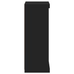 vidaXL Servantă cu lumini LED, negru, 41x37x100 cm