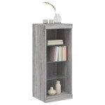 vidaXL Servantă cu lumini LED, gri sonoma, 41x37x100 cm vidaXL Servantă cu lumini LED, gri sonoma, 41x37x100 cm