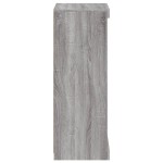 vidaXL Servantă cu lumini LED, gri sonoma, 41x37x100 cm vidaXL Servantă cu lumini LED, gri sonoma, 41x37x100 cm